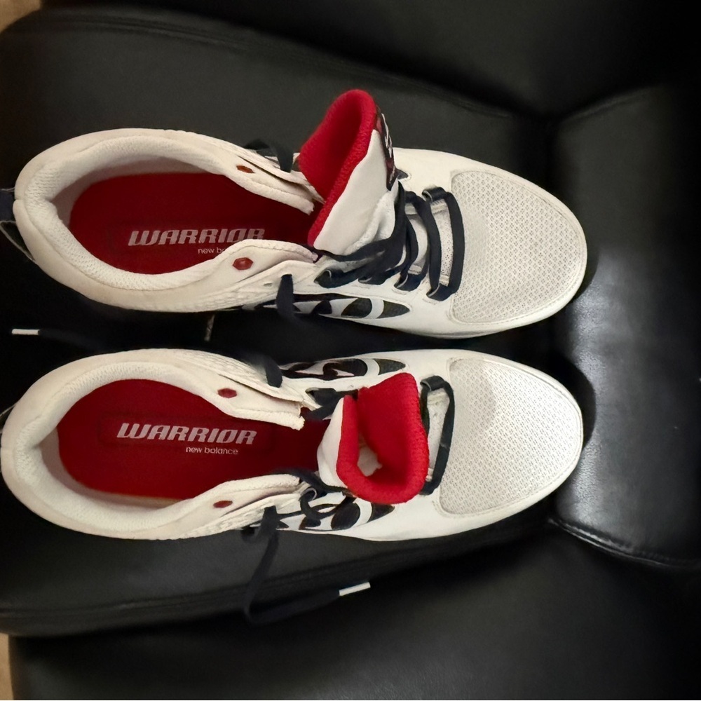 New Balance Warrior Red, Blue and White Lacrosse Training Sneakers - Picture 5 of 6
